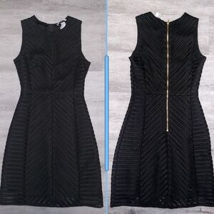H&M | Black Chevron Pattern Dress Sz 2